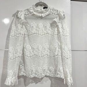 BCBG Maxzaria all lace top.